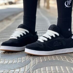 TÊNIS QIX GLORY PRETO BRANCO NATURAL