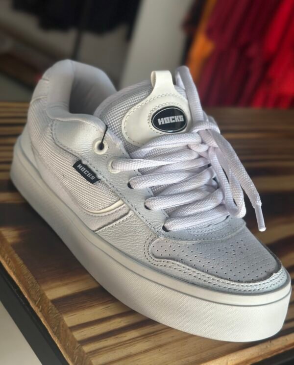 TÊNIS HOCKS PUFF BRANCO BRILHANTE